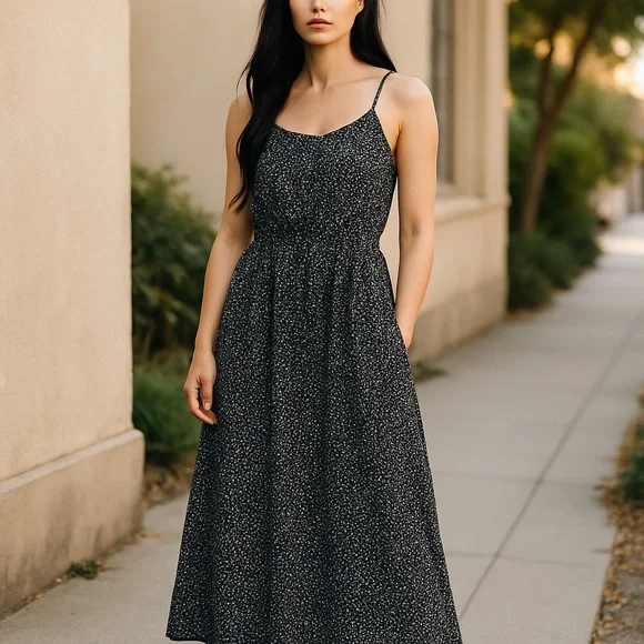 Universal Thread Black Sleeveless Sundress